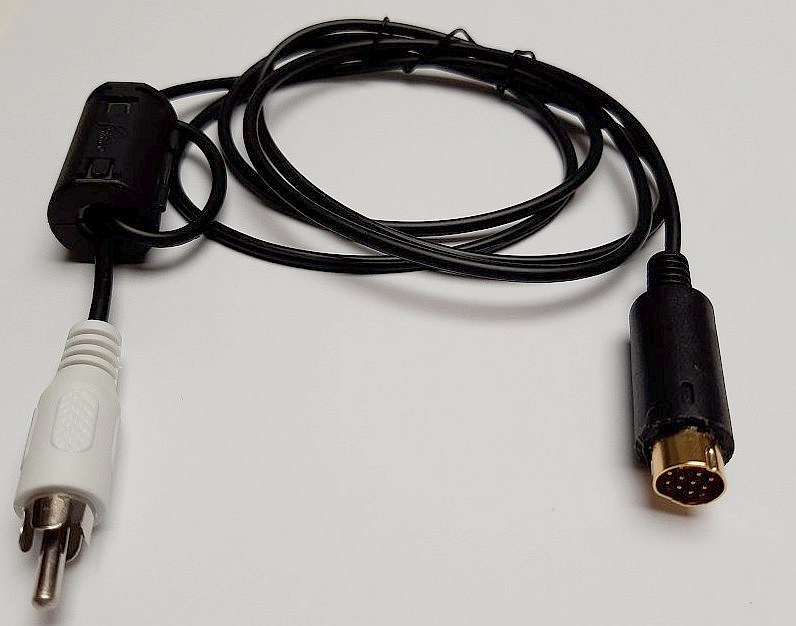 Linear ampl. keying cable for YAESU (10 pin Mini Din plug)