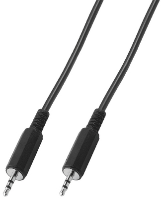 Jack Audio cable, 3.5mm stereo, 0.3m